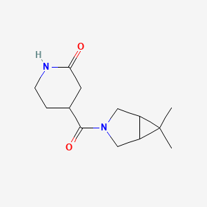 4-(6,6-Dimethyl-3-azabicyclo[3.1.0]hexane-3-carbonyl)piperidin-2-one