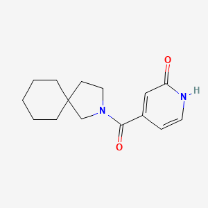 molecular formula C15H20N2O2 B7615883 4-(2-azaspiro[4.5]decane-2-carbonyl)-1H-pyridin-2-one 