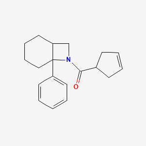 molecular formula C19H23NO B7615967 Cyclopent-3-en-1-yl-(6-phenyl-7-azabicyclo[4.2.0]octan-7-yl)methanone 