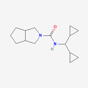 N-(dicyclopropylmethyl)-3,3a,4,5,6,6a-hexahydro-1H-cyclopenta[c]pyrrole-2-carboxamide