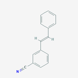 molecular formula C15H11N B076160 3-[(E)-2-Phenylethenyl]benzonitrile CAS No. 14064-35-8