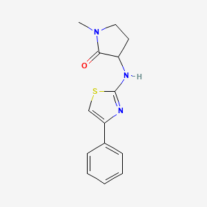 1-Methyl-3-[(4-phenyl-1,3-thiazol-2-yl)amino]pyrrolidin-2-one