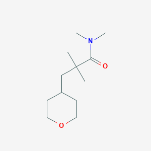 N,N,2,2-tetramethyl-3-(oxan-4-yl)propanamide