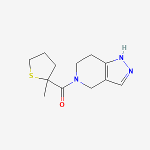 (2-Methylthiolan-2-yl)-(1,4,6,7-tetrahydropyrazolo[4,3-c]pyridin-5-yl)methanone