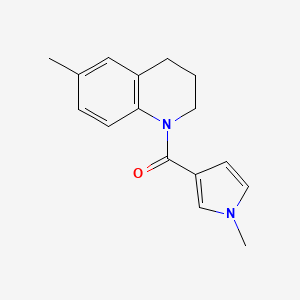 (6-methyl-3,4-dihydro-2H-quinolin-1-yl)-(1-methylpyrrol-3-yl)methanone