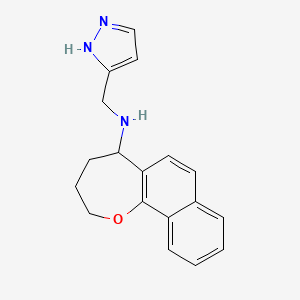 N-(1H-pyrazol-5-ylmethyl)-2,3,4,5-tetrahydrobenzo[i][1]benzoxepin-5-amine