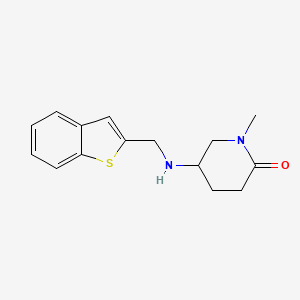 5-(1-Benzothiophen-2-ylmethylamino)-1-methylpiperidin-2-one