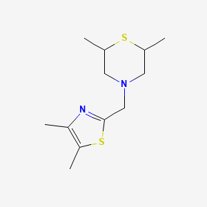 4-[(4,5-Dimethyl-1,3-thiazol-2-yl)methyl]-2,6-dimethylthiomorpholine