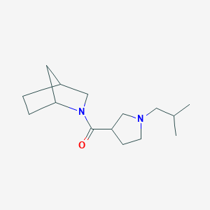 2-Azabicyclo[2.2.1]heptan-2-yl-[1-(2-methylpropyl)pyrrolidin-3-yl]methanone