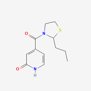 4-(2-propyl-1,3-thiazolidine-3-carbonyl)-1H-pyridin-2-one