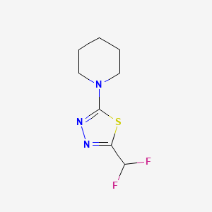 2-(Difluoromethyl)-5-piperidin-1-yl-1,3,4-thiadiazole