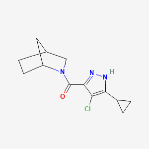 2-azabicyclo[2.2.1]heptan-2-yl-(4-chloro-5-cyclopropyl-1H-pyrazol-3-yl)methanone