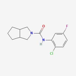 N-(2-chloro-5-fluorophenyl)-3,3a,4,5,6,6a-hexahydro-1H-cyclopenta[c]pyrrole-2-carboxamide