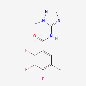 molecular formula C10H6F4N4O B7616287 2,3,4,5-tetrafluoro-N-(2-methyl-1,2,4-triazol-3-yl)benzamide 