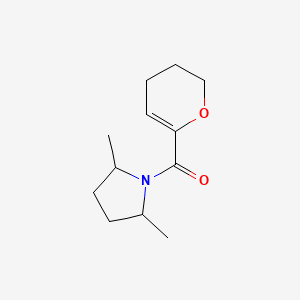 molecular formula C12H19NO2 B7616298 3,4-dihydro-2H-pyran-6-yl-(2,5-dimethylpyrrolidin-1-yl)methanone 