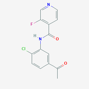 N-(5-acetyl-2-chlorophenyl)-3-fluoropyridine-4-carboxamide