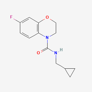 N-(cyclopropylmethyl)-7-fluoro-2,3-dihydro-1,4-benzoxazine-4-carboxamide