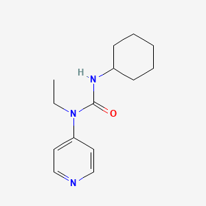 3-Cyclohexyl-1-ethyl-1-pyridin-4-ylurea