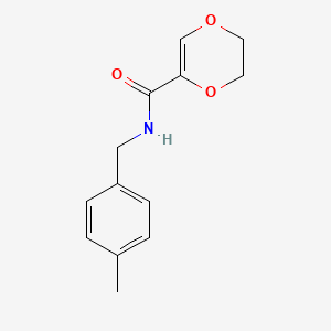 N-[(4-methylphenyl)methyl]-2,3-dihydro-1,4-dioxine-5-carboxamide