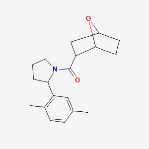 [2-(2,5-Dimethylphenyl)pyrrolidin-1-yl]-(7-oxabicyclo[2.2.1]heptan-2-yl)methanone