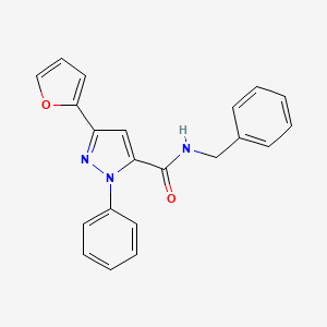 N-benzyl-5-(furan-2-yl)-2-phenylpyrazole-3-carboxamide