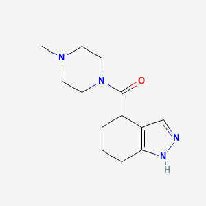 molecular formula C13H20N4O B7616518 (4-methylpiperazin-1-yl)-(4,5,6,7-tetrahydro-1H-indazol-4-yl)methanone 