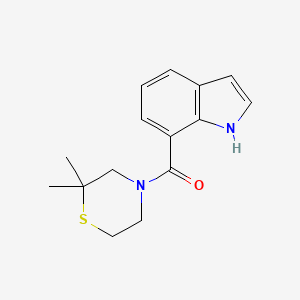 (2,2-dimethylthiomorpholin-4-yl)-(1H-indol-7-yl)methanone