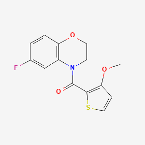 (6-Fluoro-2,3-dihydro-1,4-benzoxazin-4-yl)-(3-methoxythiophen-2-yl)methanone