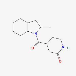 4-(2-Methyl-2,3,3a,4,5,6,7,7a-octahydroindole-1-carbonyl)piperidin-2-one