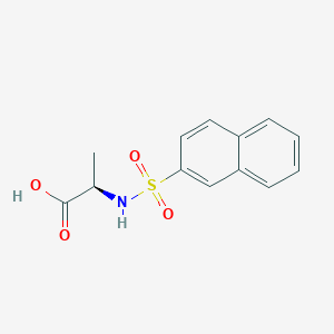 molecular formula C13H13NO4S B7616548 (2R)-2-(naphthalen-2-ylsulfonylamino)propanoic acid 