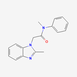 N-methyl-2-(2-methylbenzimidazol-1-yl)-N-phenylacetamide