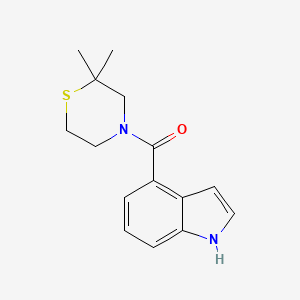 (2,2-dimethylthiomorpholin-4-yl)-(1H-indol-4-yl)methanone