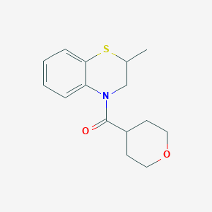 (2-Methyl-2,3-dihydro-1,4-benzothiazin-4-yl)-(oxan-4-yl)methanone