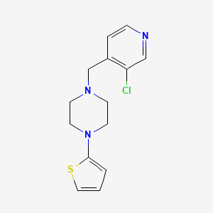 1-[(3-Chloropyridin-4-yl)methyl]-4-thiophen-2-ylpiperazine