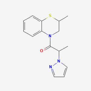 1-(2-Methyl-2,3-dihydro-1,4-benzothiazin-4-yl)-2-pyrazol-1-ylpropan-1-one