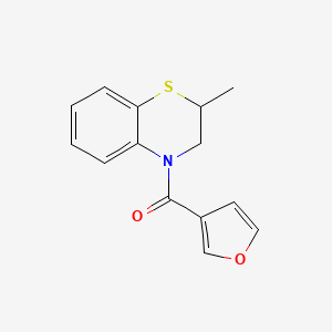 Furan-3-yl-(2-methyl-2,3-dihydro-1,4-benzothiazin-4-yl)methanone