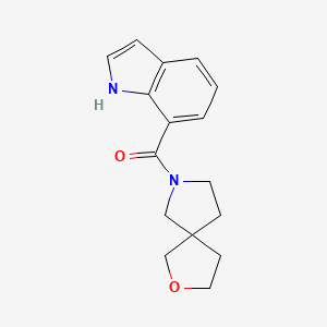 1H-indol-7-yl(2-oxa-7-azaspiro[4.4]nonan-7-yl)methanone