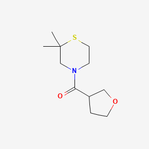 (2,2-Dimethylthiomorpholin-4-yl)-(oxolan-3-yl)methanone