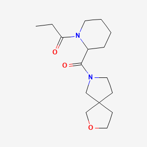 1-[2-(2-Oxa-7-azaspiro[4.4]nonane-7-carbonyl)piperidin-1-yl]propan-1-one