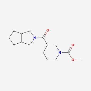 methyl 3-(3,3a,4,5,6,6a-hexahydro-1H-cyclopenta[c]pyrrole-2-carbonyl)piperidine-1-carboxylate