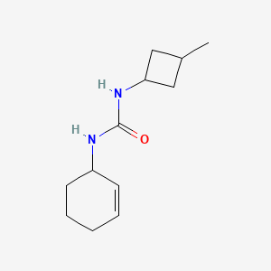 molecular formula C12H20N2O B7616857 1-Cyclohex-2-en-1-yl-3-(3-methylcyclobutyl)urea 