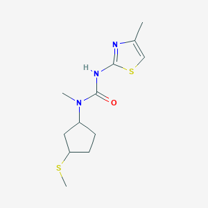 1-Methyl-1-(3-methylsulfanylcyclopentyl)-3-(4-methyl-1,3-thiazol-2-yl)urea