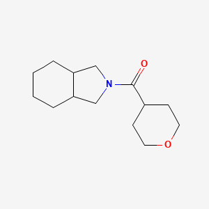 molecular formula C14H23NO2 B7616967 1,3,3a,4,5,6,7,7a-Octahydroisoindol-2-yl(oxan-4-yl)methanone 