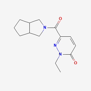 6-(3,3a,4,5,6,6a-hexahydro-1H-cyclopenta[c]pyrrole-2-carbonyl)-2-ethylpyridazin-3-one