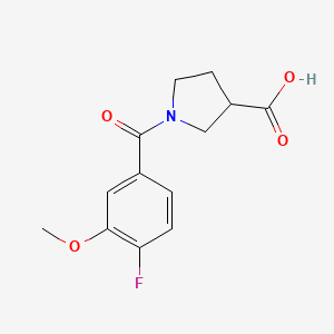 1-(4-Fluoro-3-methoxybenzoyl)pyrrolidine-3-carboxylic acid