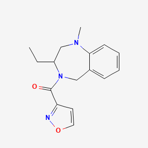 (3-ethyl-1-methyl-3,5-dihydro-2H-1,4-benzodiazepin-4-yl)-(1,2-oxazol-3-yl)methanone