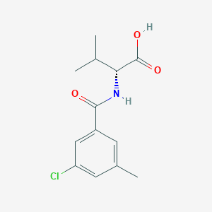 (2R)-2-[(3-chloro-5-methylbenzoyl)amino]-3-methylbutanoic acid