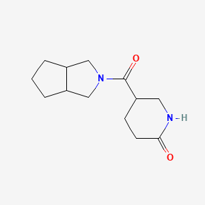 5-(3,3a,4,5,6,6a-hexahydro-1H-cyclopenta[c]pyrrole-2-carbonyl)piperidin-2-one