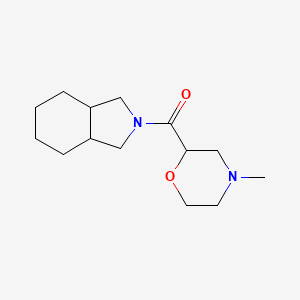 molecular formula C14H24N2O2 B7617202 1,3,3a,4,5,6,7,7a-Octahydroisoindol-2-yl-(4-methylmorpholin-2-yl)methanone 