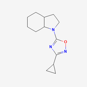 5-(2,3,3a,4,5,6,7,7a-Octahydroindol-1-yl)-3-cyclopropyl-1,2,4-oxadiazole